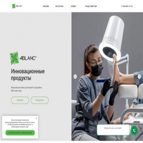 Скриншот главной страницы сайта 4blanc.ru