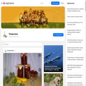 Скриншот главной страницы сайта 4vkusa.mirtesen.ru