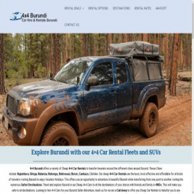 Скриншот главной страницы сайта 4x4burundi.com