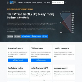 Скриншот главной страницы сайта 50xexchange.com