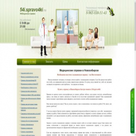 Скриншот главной страницы сайта 54i.spravo4ki.ru