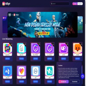 Скриншот главной страницы сайта 60yr.com