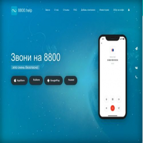 Скриншот главной страницы сайта 8800.help