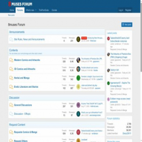 Скриншот главной страницы сайта 8musesforum.com