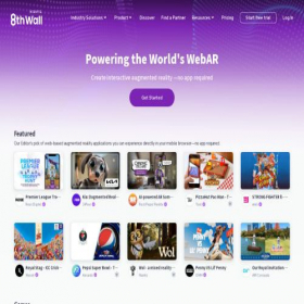 Скриншот главной страницы сайта 8thwall.com