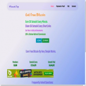 Скриншот главной страницы сайта 9faucet.top