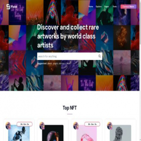 Скриншот главной страницы сайта 9fiest.io