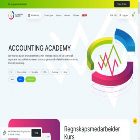 Скриншот главной страницы сайта a-academy.no