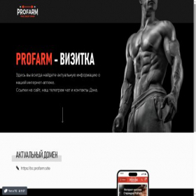 Скриншот главной страницы сайта a.profarm.team