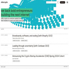 Скриншот главной страницы сайта a16zcrypto.com