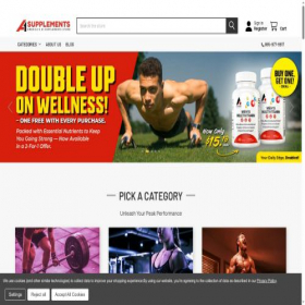 Скриншот главной страницы сайта a1supplements.com