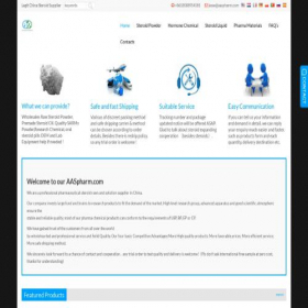 Скриншот главной страницы сайта aaspharm.com
