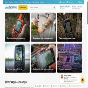 Скриншот главной страницы сайта aatown.ru