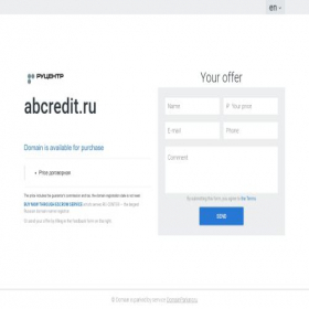 Скриншот главной страницы сайта abcredit.ru