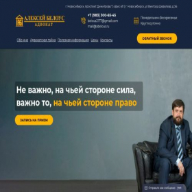 Скриншот главной страницы сайта abelous.ru