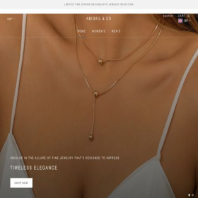 Скриншот главной страницы сайта abigailgems.com