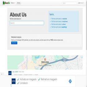 Скриншот главной страницы сайта aboutus.com