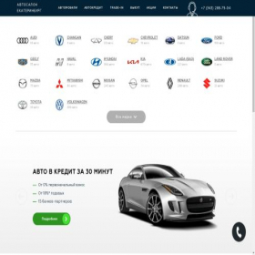 Скриншот главной страницы сайта ac-auto196.ru
