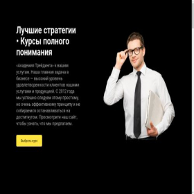 Скриншот главной страницы сайта academytrading.ru