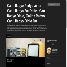 Скриншот главной страницы сайта acanliradyofm.blogspot.com.tr