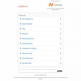 Скриншот главной страницы сайта accapital.co.uk