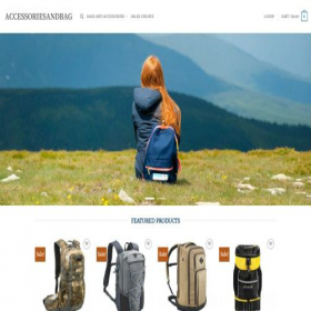 Скриншот главной страницы сайта accessoriesandbag.com