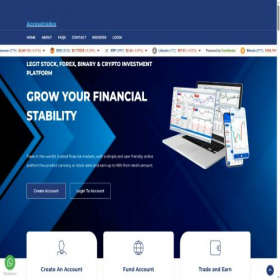 Скриншот главной страницы сайта accesstradex247.com