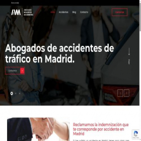 Скриншот главной страницы сайта accidentesmadrid.abogado