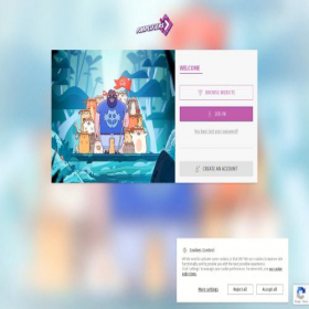 Скриншот главной страницы сайта account.community.amplitude-studios.com