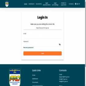 Скриншот главной страницы сайта account.frd-gov.us