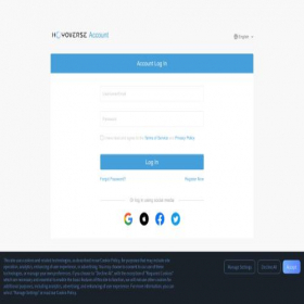 Скриншот главной страницы сайта account.hoyoverse.com