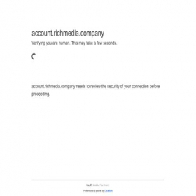 Скриншот главной страницы сайта account.richmedia.company