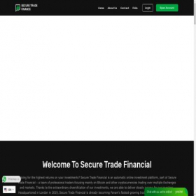 Скриншот главной страницы сайта account.securetradefinance.com