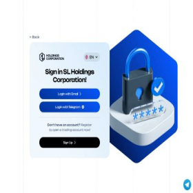 Скриншот главной страницы сайта account.sl-holdings.net