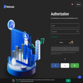 Скриншот главной страницы сайта account.weltrade.com