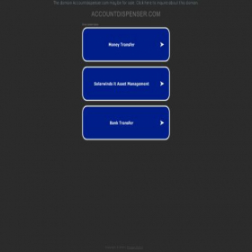 Скриншот главной страницы сайта accountdispenser.com