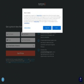 Скриншот главной страницы сайта accountexchange.com