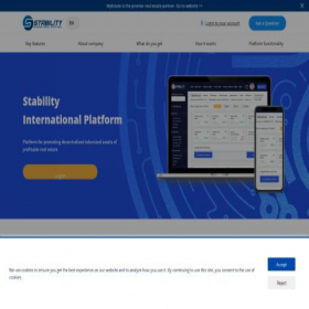 Скриншот главной страницы сайта accounts.stabilityin.com