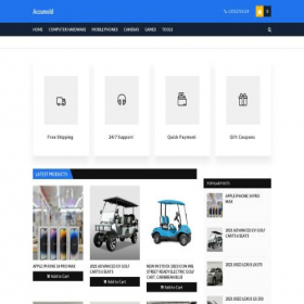 Скриншот главной страницы сайта accumolddistributionintl.com