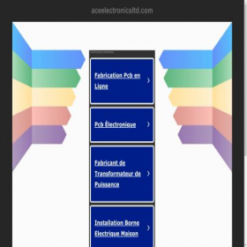 Скриншот главной страницы сайта aceelectronicsltd.com