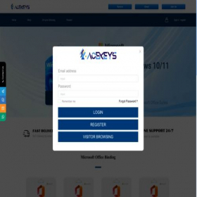 Скриншот главной страницы сайта acekeys.net