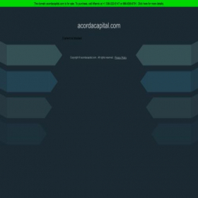 Скриншот главной страницы сайта acordacapital.com