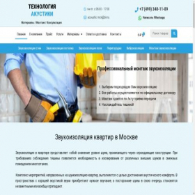 Скриншот главной страницы сайта acoustic.msk.ru