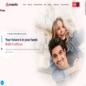 Скриншот главной страницы сайта acropolisnow.cc