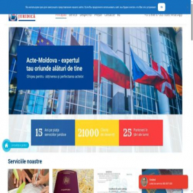 Скриншот главной страницы сайта acte-moldova.com