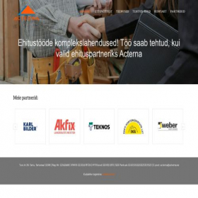 Скриншот главной страницы сайта acterna.ee