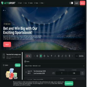 Скриншот главной страницы сайта actesport.com