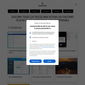 Скриншот главной страницы сайта activationtrouble.com