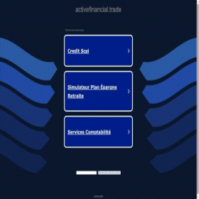 Скриншот главной страницы сайта activefinancial.trade