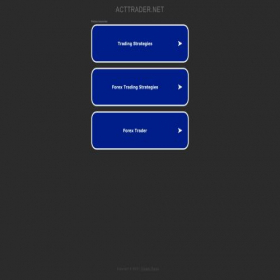 Скриншот главной страницы сайта acttrader.net